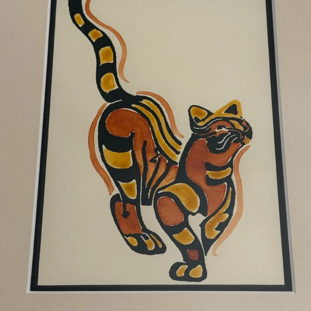 Framed Dick Whittington’s cat style Art Print with Frame - Picture 3 of 10